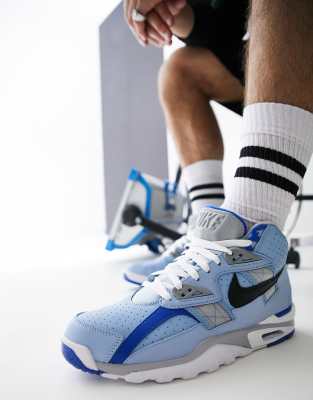 Nike Air Trainer SC High sneakers in blue | ASOS