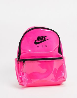 Nike Air translucent pink mini backpack 