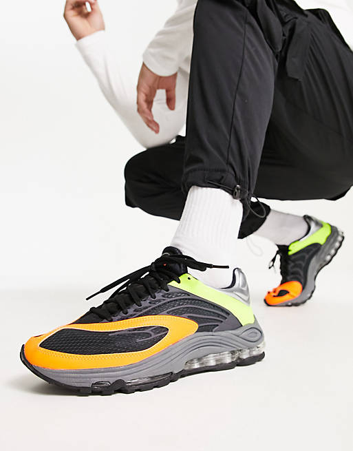Nike Air Tuned Max sneakers in volt/total orange | ASOS