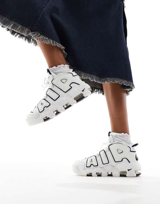 Nike Air Uptempo Sneakers bianche e nere