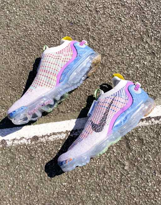 Nike Air Vapormax 2020 Flyknit sneakers in pure platinum/multi