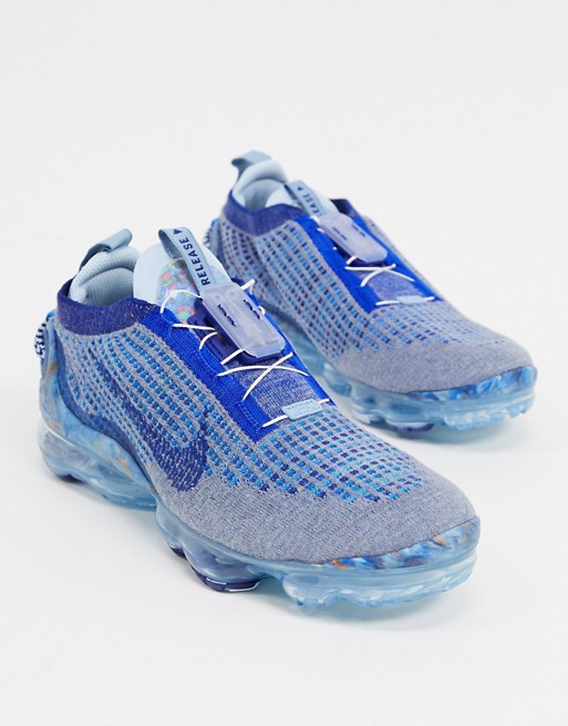 Nike Air Vapormax 2020 Flyknit trainers in stone blue/deep royal