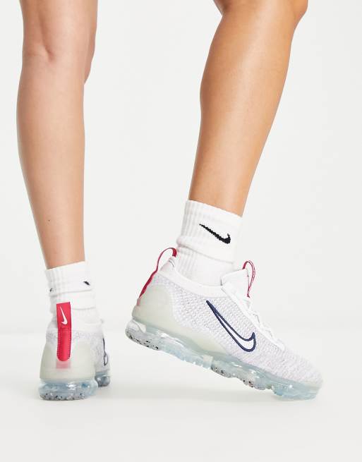 Nike – Air Vapormax 2021 Flyknit – Sneaker in Photon-Weiß und