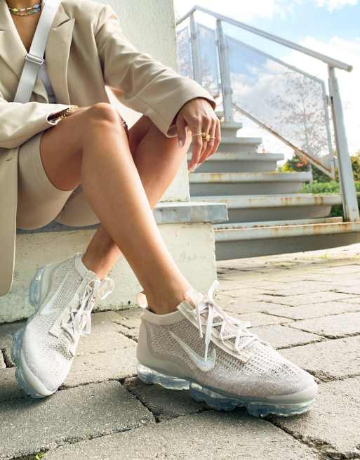 Nike Air Vapormax 2021 Flyknit trainers in oatmeal