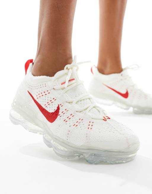 Nike – Air Vapormax 2023 NN Flyknit – Biało-czerwone buty sportowe, 3 z 5