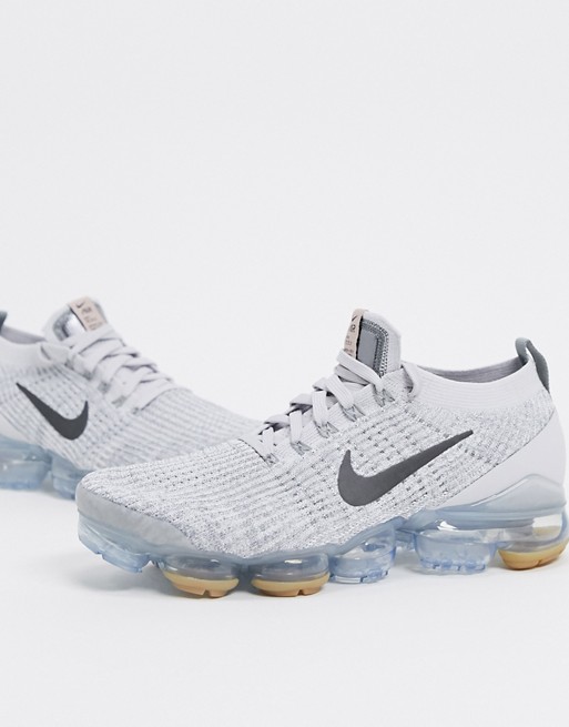 Nike Air Vapormax 3.0 Flyknit trainers in vast grey/gum