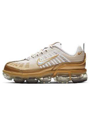 women's white and gold vapormax