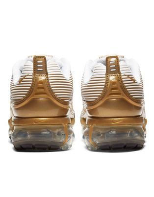 vapormax 360 gold and white