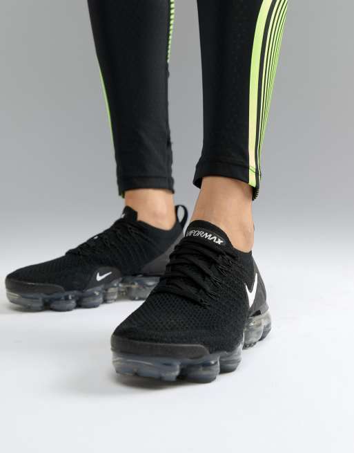 Nike Air Vapormax Flyknit Sneakers In Black Asos
