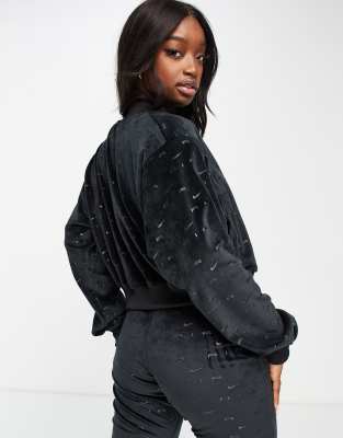 nike velvet jacket
