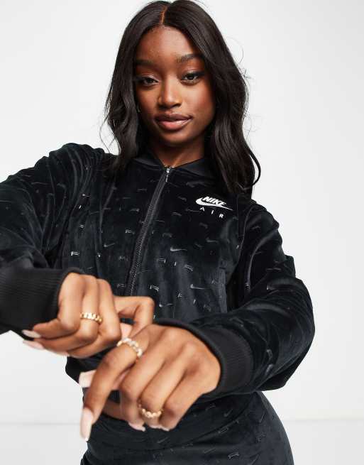 Nike shop velvet jacket