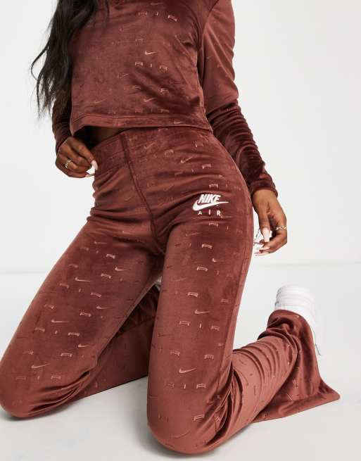 Brown Nike Air Flare Leggings