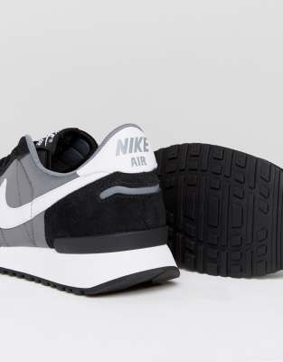 nike black & white air vortex trainers