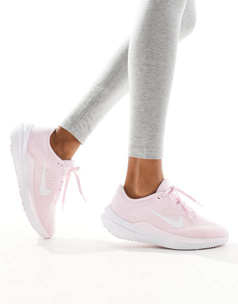 Pink and cheap gray sneakers