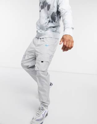 nike air logo track pants grey