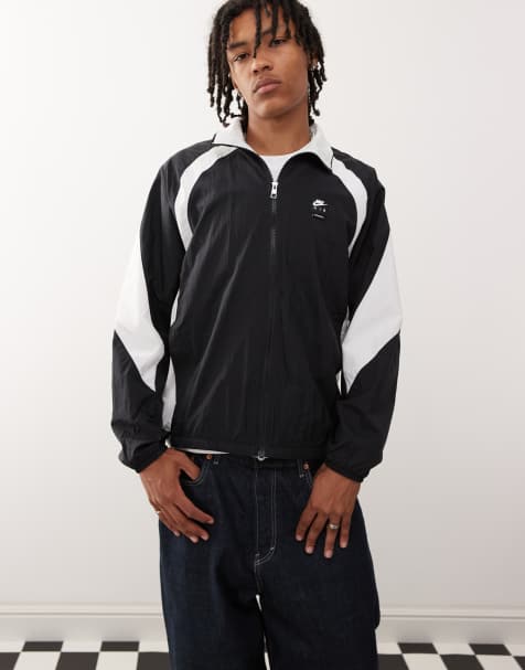 Nike Air woven jacket in black - view 1