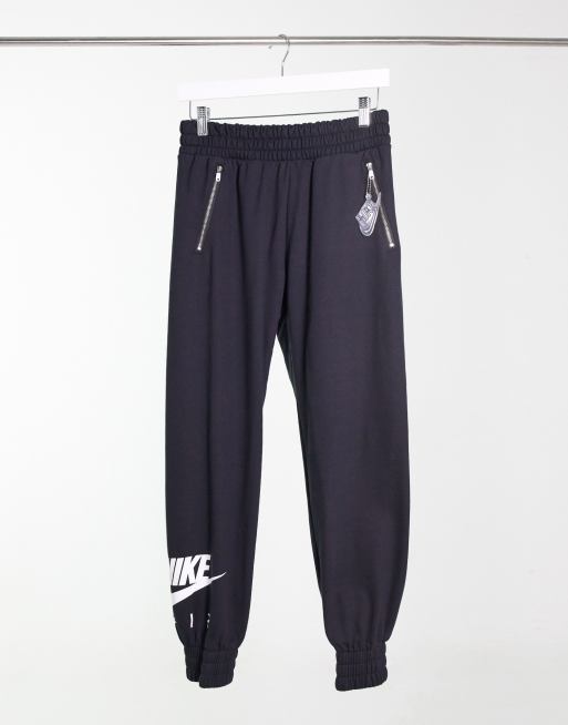 Nike long hot sale zip joggers