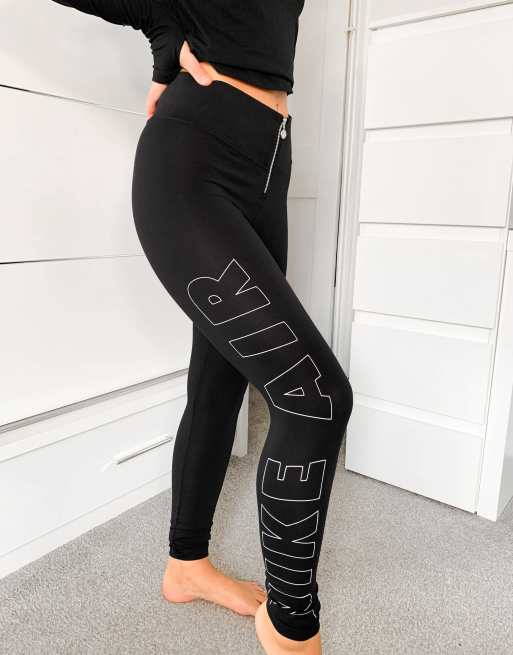 Nike leggings store with zipper