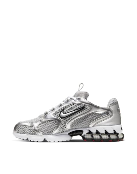 Nike Air Zoom Spiridon Cage 2 sneakers in silver and gray - view 1