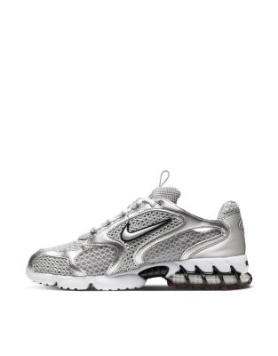 Nike Nike Air Zoom Spiridon Cage 2 trainers in metallic silver