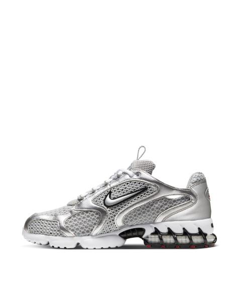 Nike Air Zoom Spiridon Cage 2 trainers in metallic silver - view 1