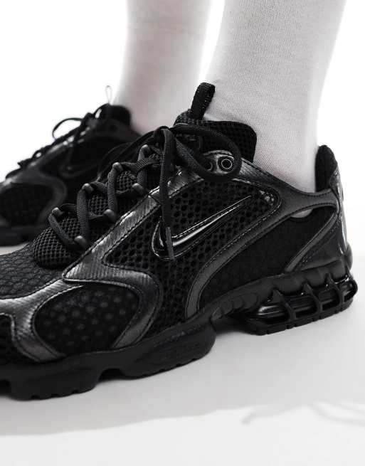 Nike – Air Zoom Spiridon Cage 2 – Trippelsvarta träningsskor, 5 av 5