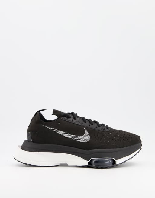 nike zoom air fire trainers in black and multi