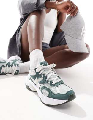 Nike Al8 Sneakers In Green And White-gray