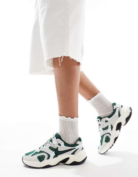 Nike AL8 sneakers in white and green - view 1