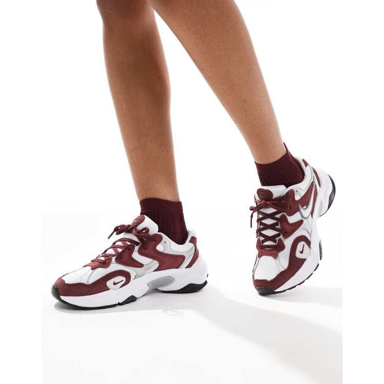 Nike AL8 sneakers in white and red | ASOS