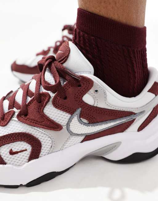 Nike AL8 sneakers in white and red, 3 of 5
