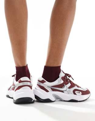 Nike AL8 sneakers in white and red