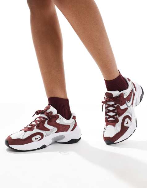 Nike – AL8 – Vinröda och vita träningsskor - view 1