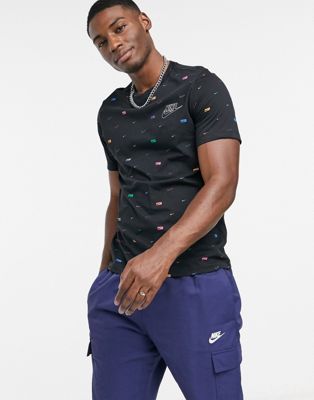 nike shirt with nike all over it