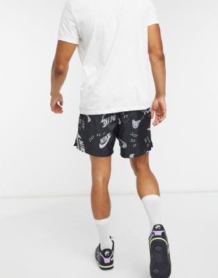 women's nike sportswear allover print woven shorts