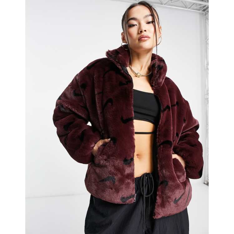 Fluffy nike jacket hotsell