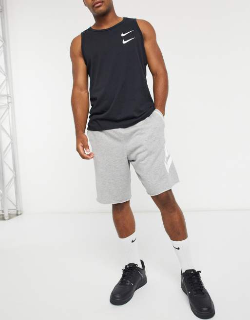 Nike Alumni logo shorts in gray