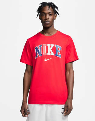 red nike tshirt