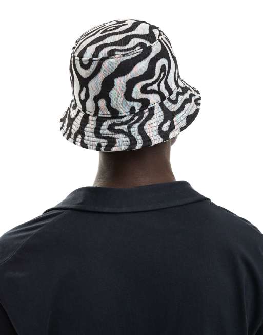 Nike - Apex - Bucket hat met print in zwart en multi, 3 van 4