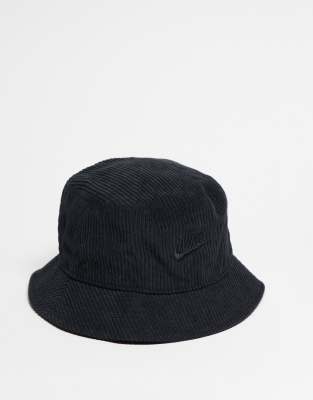 Nike Apex Cord Bucket Hat In Black