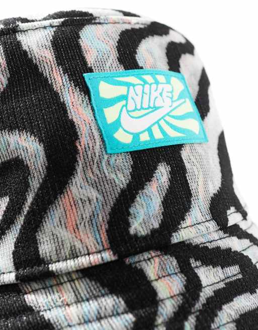 Nike – Apex – Czarny kapelusz typu bucket w kolorowy wzór, 2 z 4
