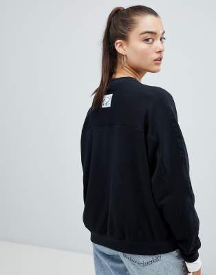 nike archive black scribble logo sweatshirt