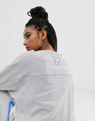 nike archive white scribble logo sweatshirt