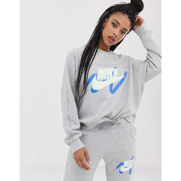 Nike archive black store scribble logo sweatshirt