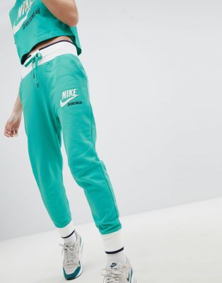 teal nike joggers