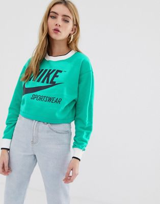 Nike - Archive - Omkeerbaar sweatshirt met logo-Groen