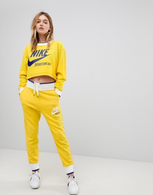 jogging nike femme jaune