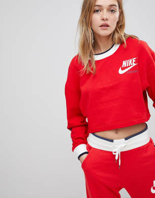 nike reversible crop sweatshirt