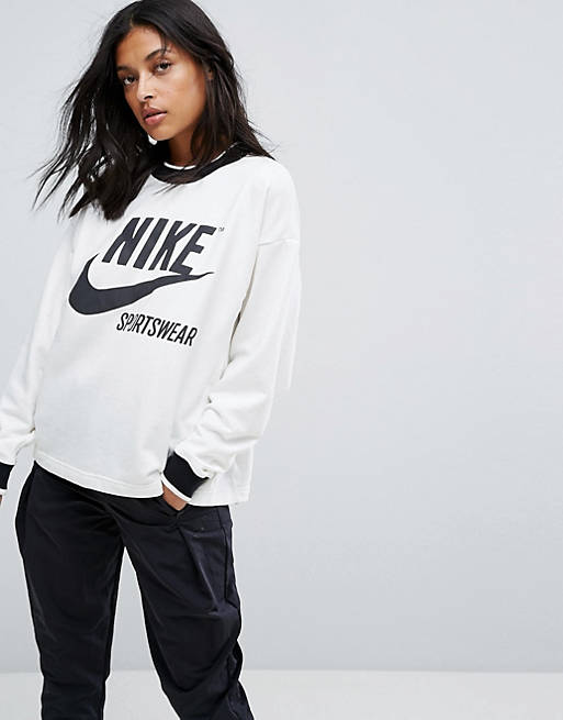 Nike Archive Sweatshirt In Cream | ASOS