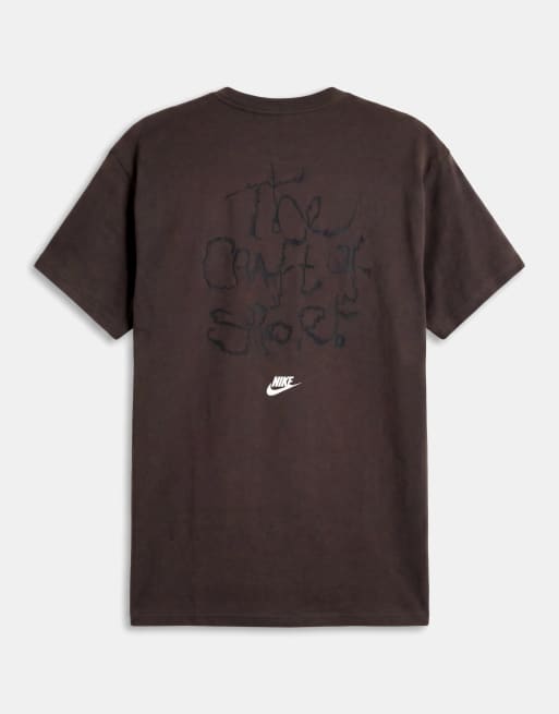 Nike arts club graphic t-shirt in brown, 7 of 9